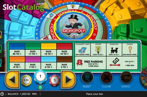 Οθόνη2. Monopoly Big Spin Κουλοχέρης