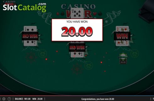 Οθόνη6. Casino War (Shuffle Master) Κουλοχέρης