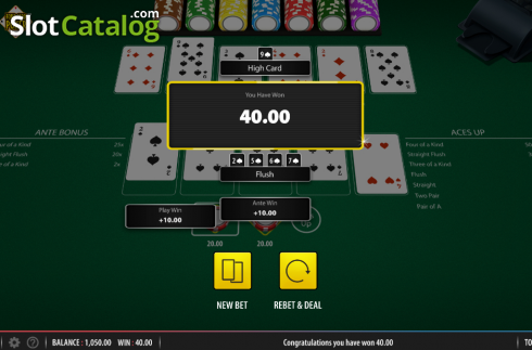 Οθόνη5. Four Card Poker (Shuffle Master) Κουλοχέρης