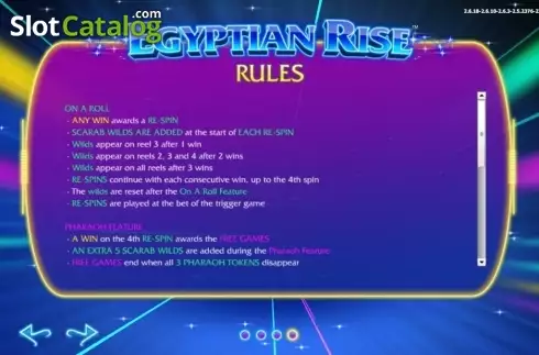 Οθόνη6. Egyptian Rise Κουλοχέρης