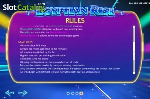 Οθόνη7. Egyptian Rise Κουλοχέρης