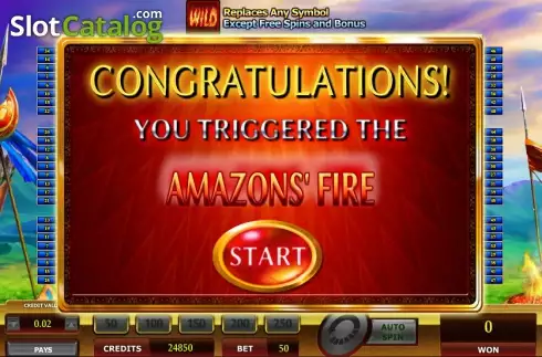 Amazons` Fire Feature. Fortunes of the Amazons Κουλοχέρης