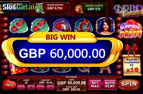 Μεγάλη νίκη. Birthday Bonanza Κουλοχέρης