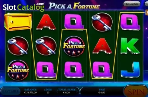 Οθόνη 1. Pick A Fortune Κουλοχέρης