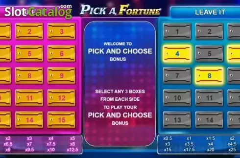 Οθόνη 5. Pick A Fortune Κουλοχέρης