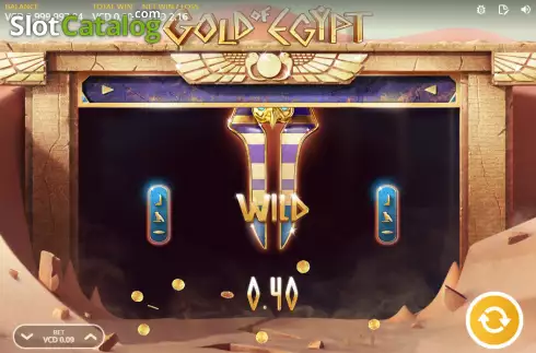 Οθόνη3. Gold of Egypt (Silverback Gaming) Κουλοχέρης 