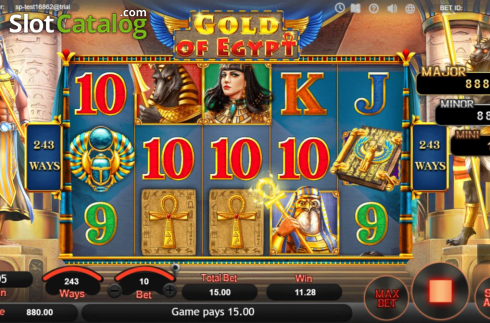 Οθόνη3. Gold of Egypt (SimplePlay) Κουλοχέρης