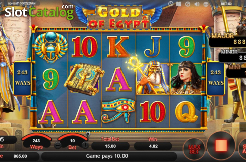 Οθόνη4. Gold of Egypt (SimplePlay) Κουλοχέρης