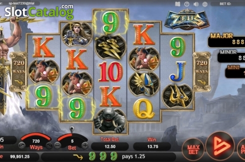 Οθόνη3. Zeus (SimplePlay) Κουλοχέρης