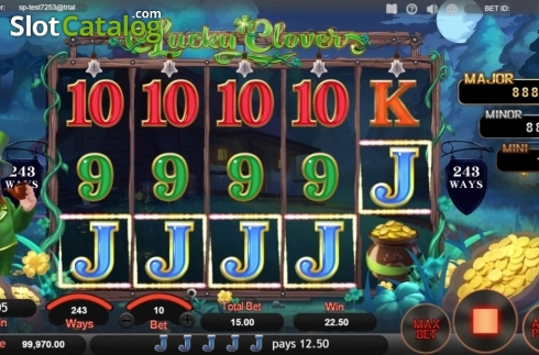 Οθόνη2. Lucky Clover (SimplePlay) Κουλοχέρης