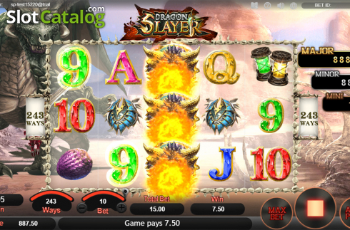 Οθόνη4. Dragon Slayer (SimplePlay) Κουλοχέρης