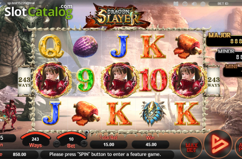 Οθόνη5. Dragon Slayer (SimplePlay) Κουλοχέρης
