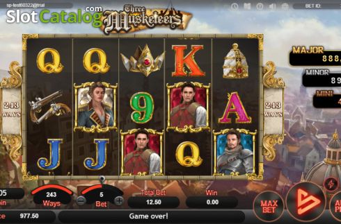 Οθόνη2. Three Musketeers (SimplePlay) Κουλοχέρης