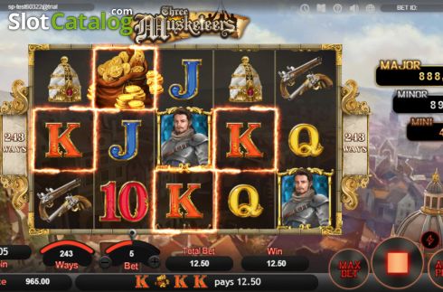 Οθόνη3. Three Musketeers (SimplePlay) Κουλοχέρης