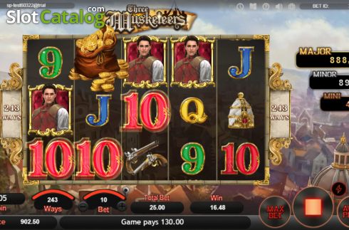 Οθόνη4. Three Musketeers (SimplePlay) Κουλοχέρης
