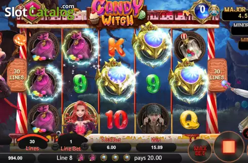 Οθόνη3. Candy Witch Κουλοχέρης 