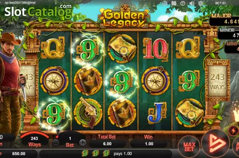 Οθόνη3. Golden Legacy (SimplePlay) Κουλοχέρης 
