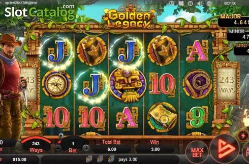 Οθόνη4. Golden Legacy (SimplePlay) Κουλοχέρης 