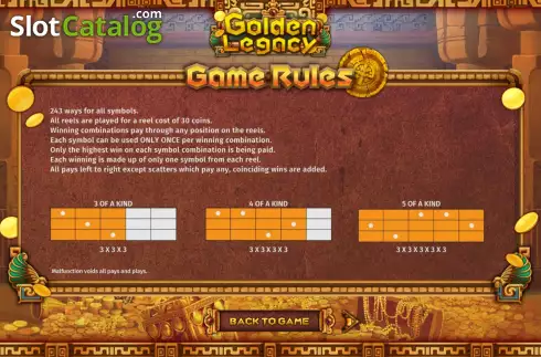 Οθόνη5. Golden Legacy (SimplePlay) Κουλοχέρης 