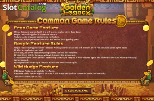 Οθόνη9. Golden Legacy (SimplePlay) Κουλοχέρης 