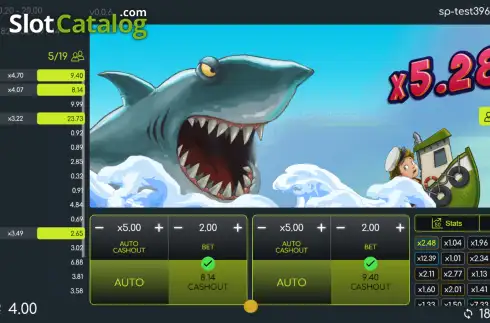 Οθόνη3. Shark Rush Κουλοχέρης 