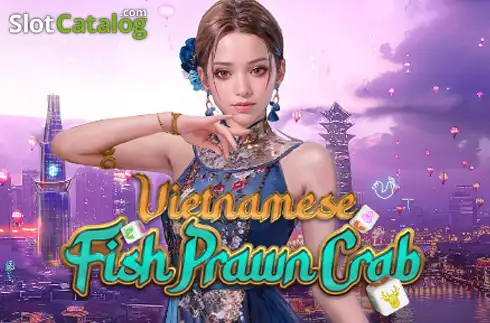 Vietnamese Fish Prawn Crab Λογότυπο Vietnamese Fish Prawn Crab Λογότυπο