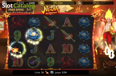 Οθόνη3. Ne Zha Blazing Κουλοχέρης