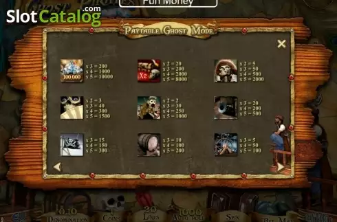 Οθόνη4. Ghost Pirates The 100,000 Quest Κουλοχέρης 