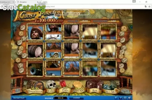Οθόνη6. Ghost Pirates The 100,000 Quest Κουλοχέρης 