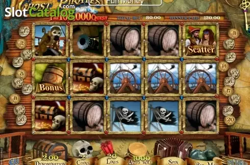 Οθόνη7. Ghost Pirates The 100,000 Quest Κουλοχέρης 