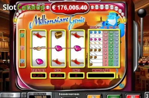 Οθόνη2. Millionaire Genie (GVG) Κουλοχέρης 