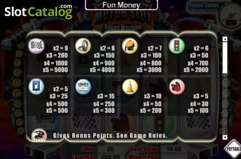 Οθόνη2. Motor Slot Speed Machine Κουλοχέρης