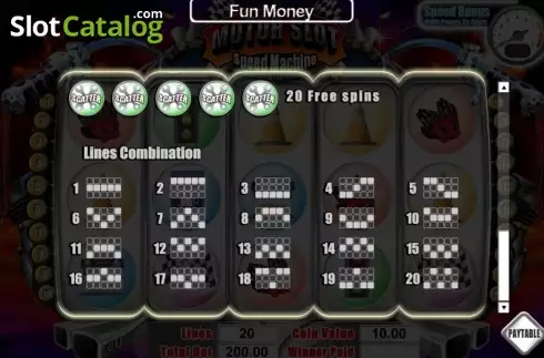 Οθόνη3. Motor Slot Speed Machine Κουλοχέρης