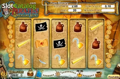 Οθόνη4. Pirates Treasure Hunt Κουλοχέρης