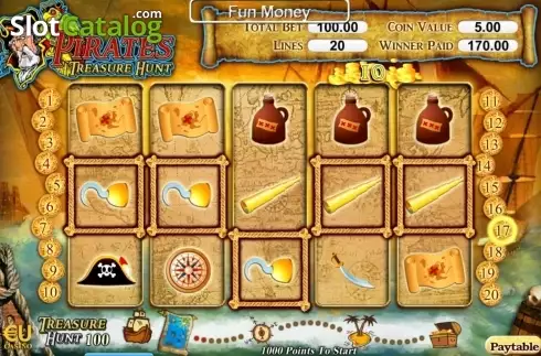 Οθόνη7. Pirates Treasure Hunt Κουλοχέρης