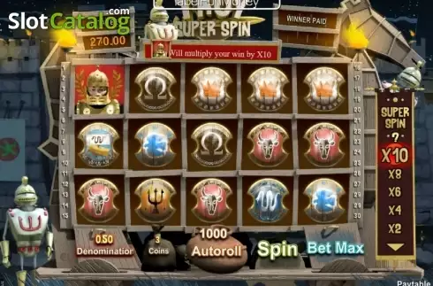 Οθόνη6. Troy Super Spin Κουλοχέρης