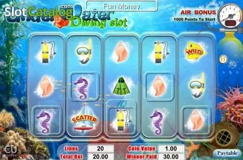 Οθόνη6. Under Water Diving Slot Κουλοχέρης