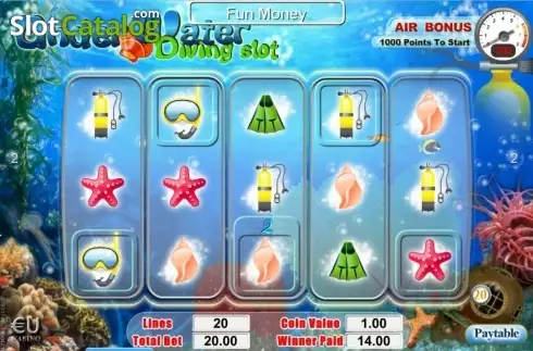 Οθόνη7. Under Water Diving Slot Κουλοχέρης