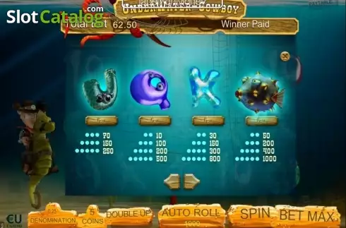 Οθόνη3. Underwater Cowboy Κουλοχέρης 