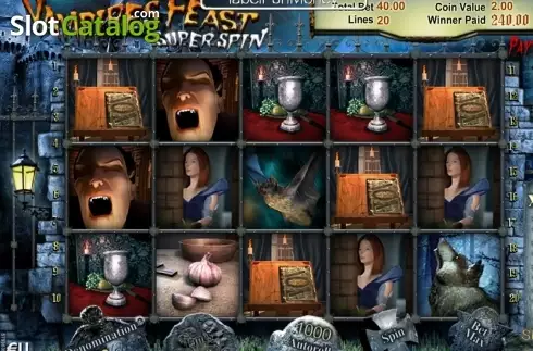 Οθόνη8. Vampires Feast Super Spin Κουλοχέρης
