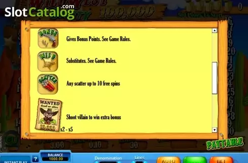 Οθόνη4. Wild West Bounty (SkillOnNet) Κουλοχέρης