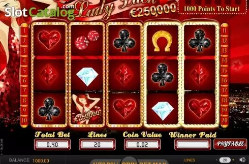 Οθόνη2. Lady Luck (SkillOnNet) Κουλοχέρης