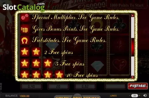 Οθόνη8. Lady Luck (SkillOnNet) Κουλοχέρης