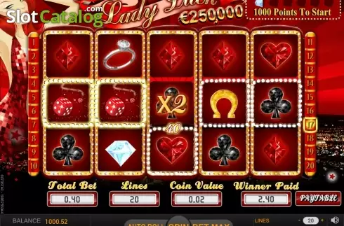 Οθόνη4. Lady Luck (SkillOnNet) Κουλοχέρης