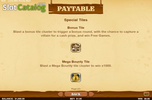 Οθόνη7. Lucky Bills Bounty Blast Κουλοχέρης