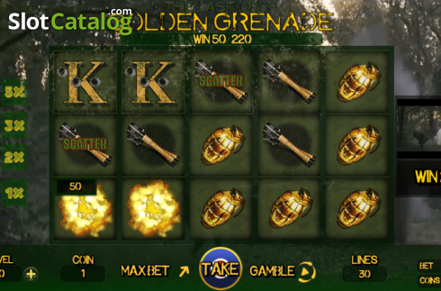 Οθόνη4. The Last Drop Golden Grenade Κουλοχέρης