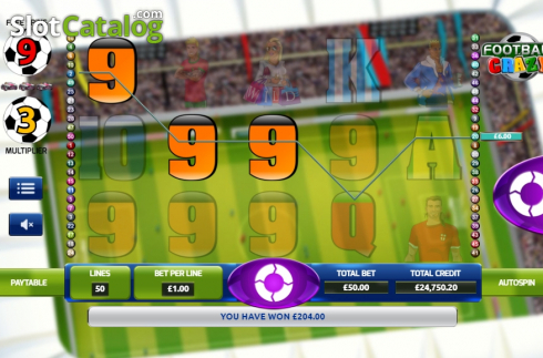 Οθόνη4. Football Crazy Κουλοχέρης