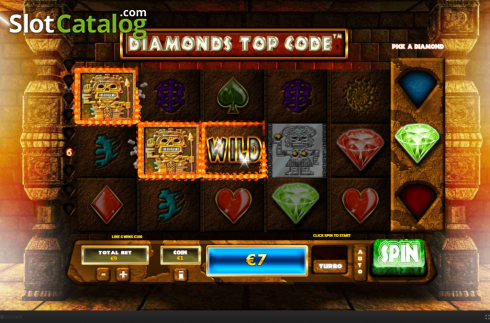 Οθόνη4. Diamonds Top Code Κουλοχέρης