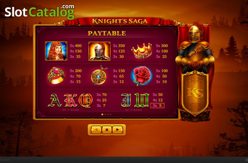 Οθόνη6. Knight's Saga Κουλοχέρης 