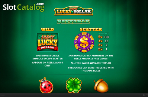 Οθόνη6. Super Lucky Dollar Κουλοχέρης 